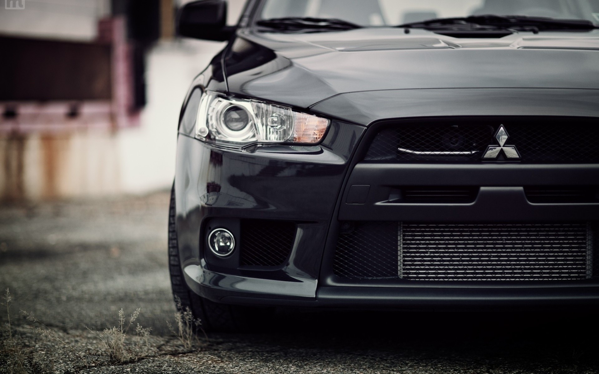 evolución negro coche auto mitsubishi evo 10