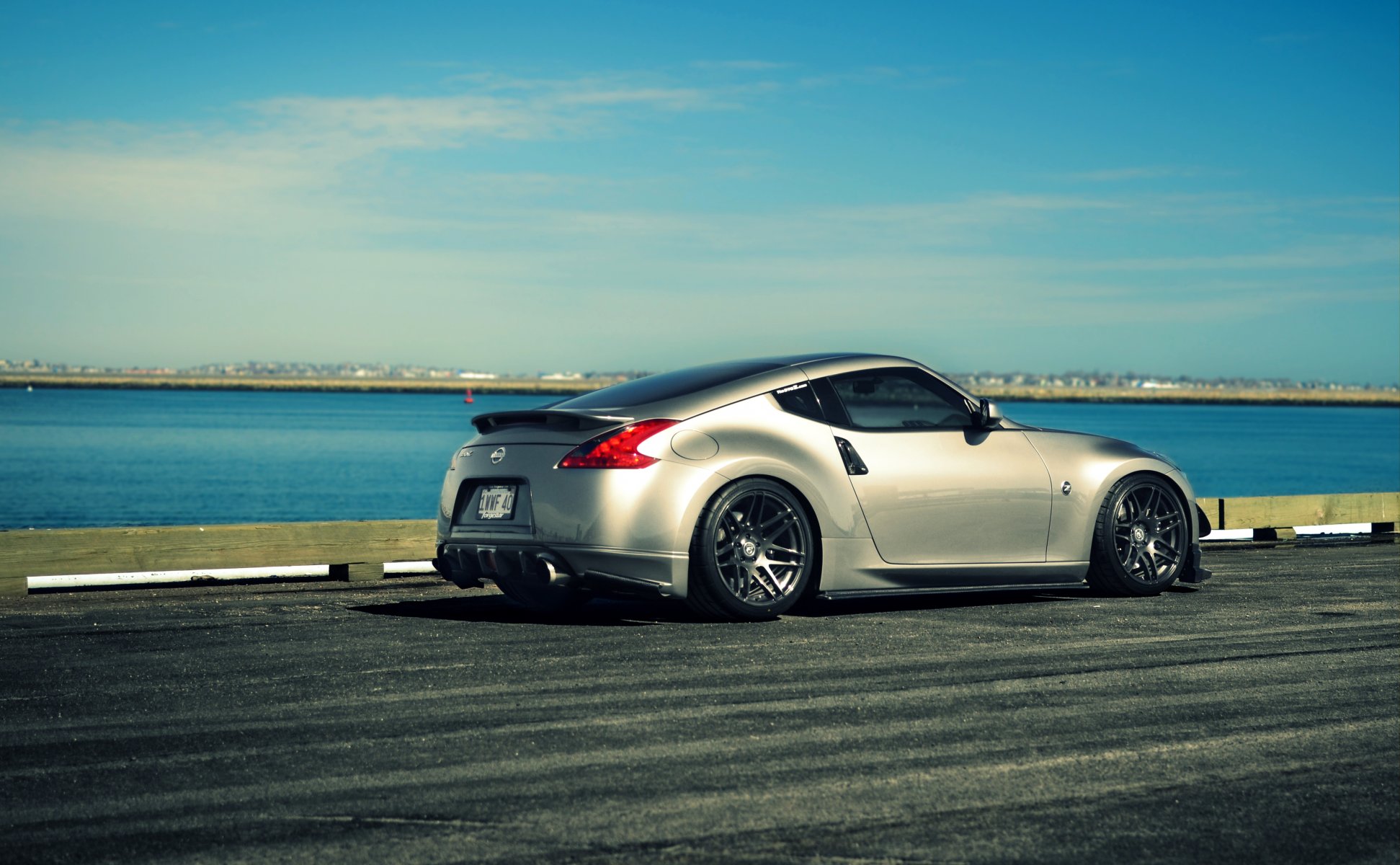 nissan 370z серебряный jdm rearside ниссан металлик спорткар