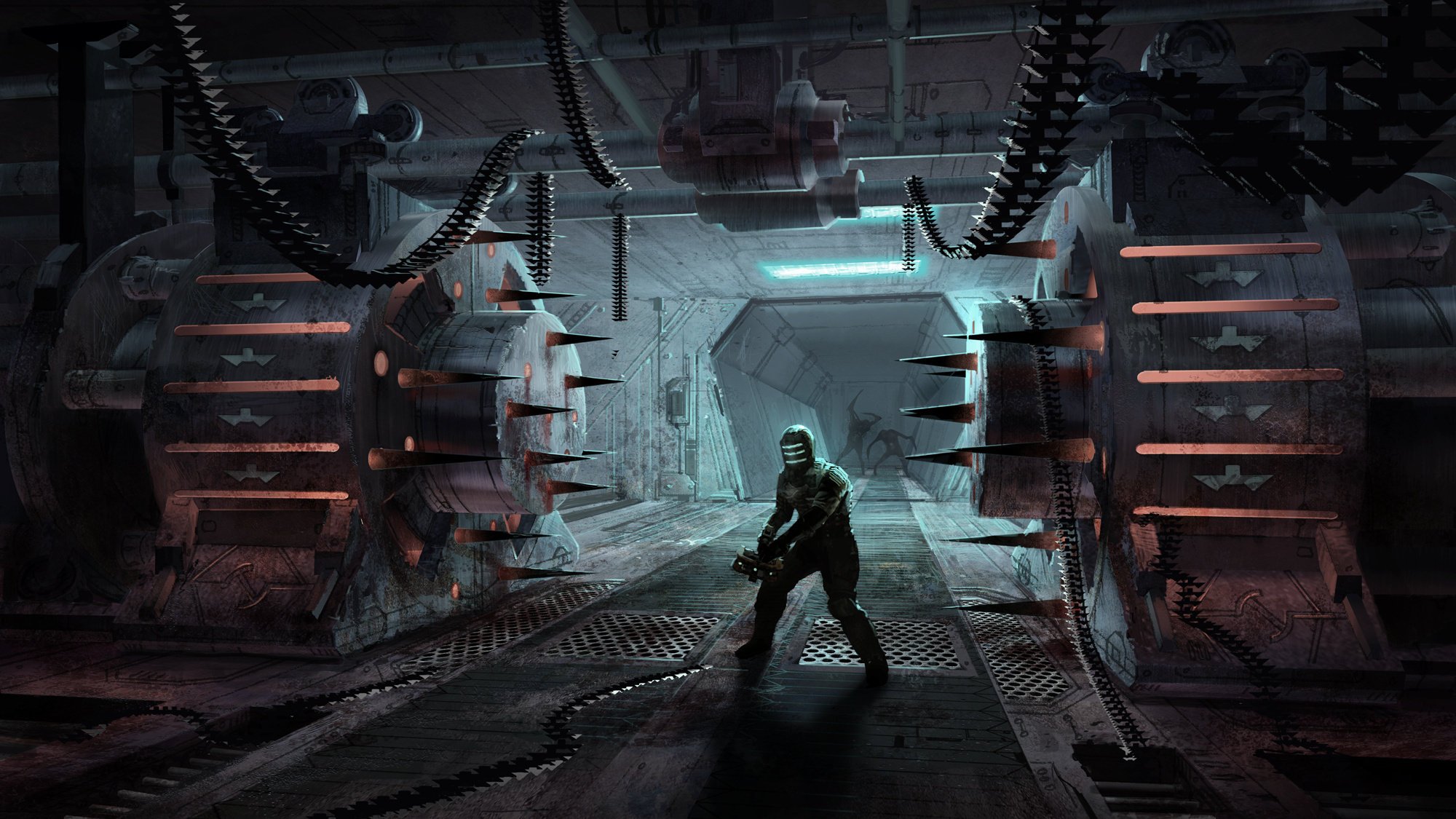 dead space isaac clarke traje espacial plasmacutter necromorfos mecanismos estación juegos