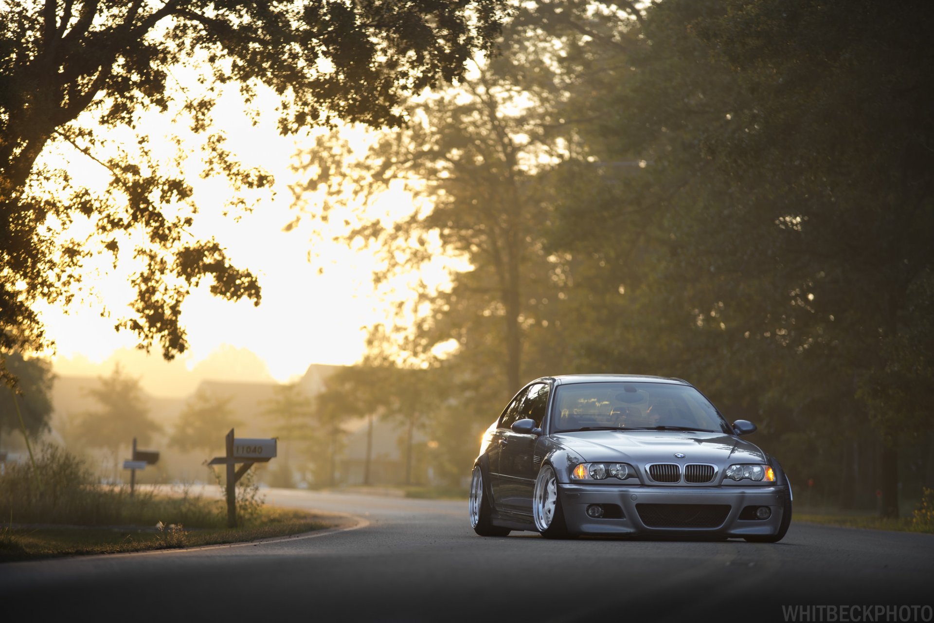 bmw e46 m3 tining droga pozycja