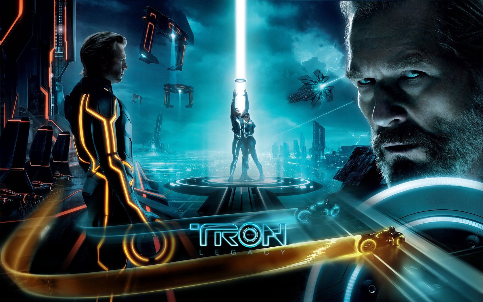 pilar de luz tron legacy tron legacy neón techno ciclo de luz flynn clu futuro futurismo estilo fondo oscuro actores inscripción logotipo hombres actores de cine