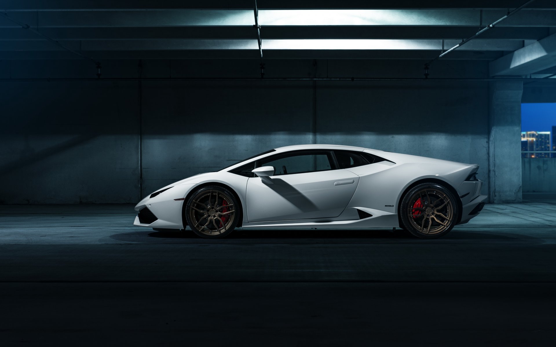 lamborghini huracán samochód biały hq tapety