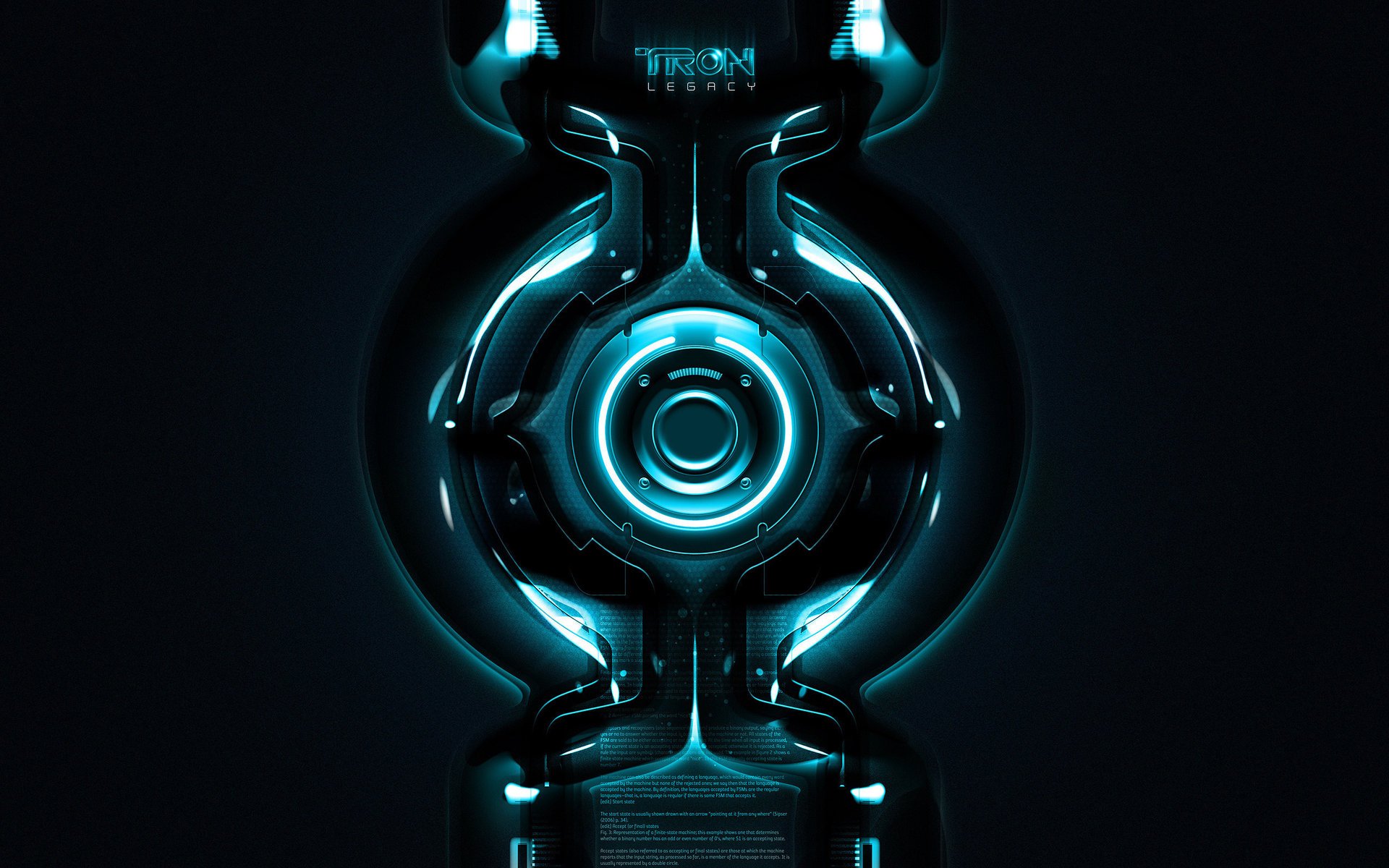 tron tron película neón círculo tron legacy tira de luz cyber cyber interfaz hi-tech