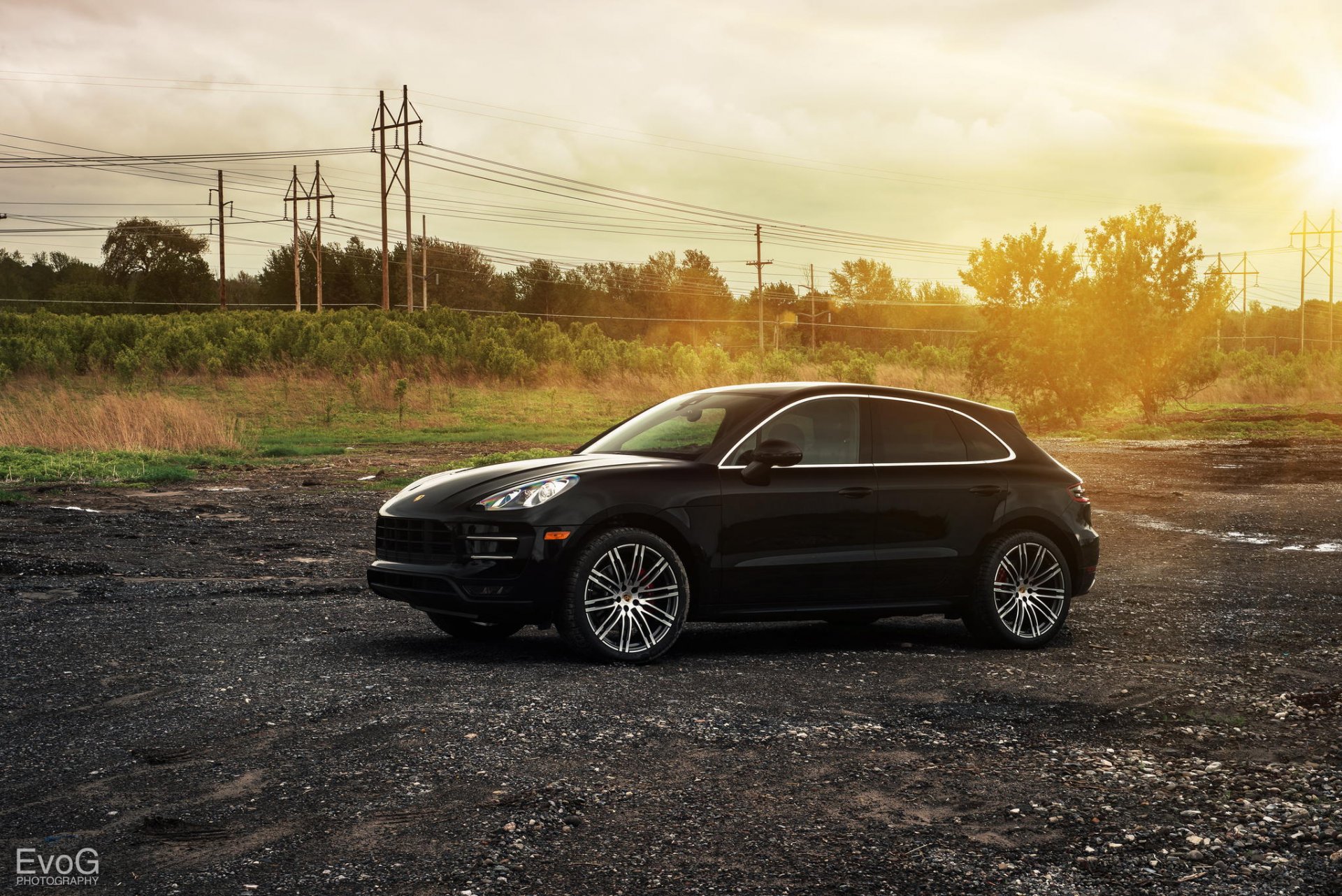 porsche macan turbo czarny porsche