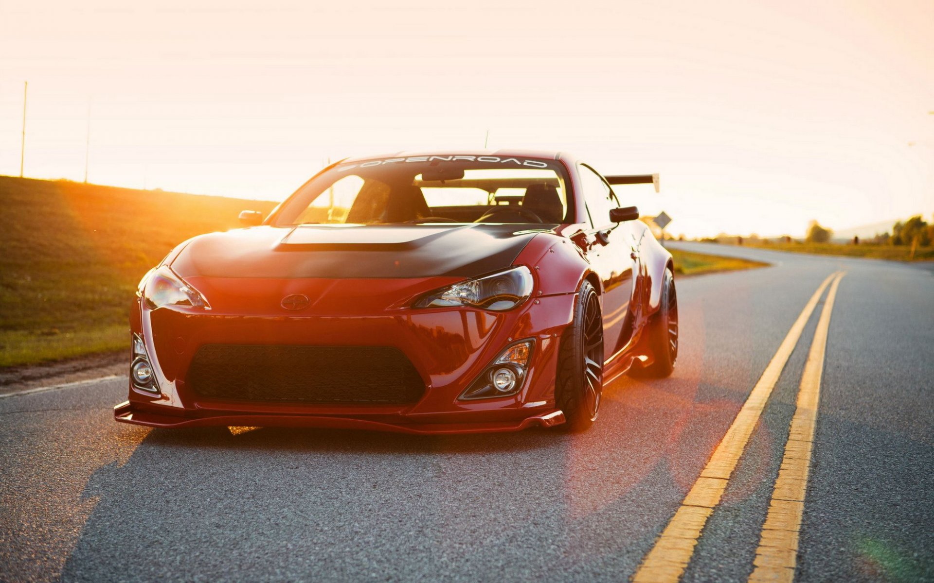 toyota gt86 scion fs-r brz car tuning red