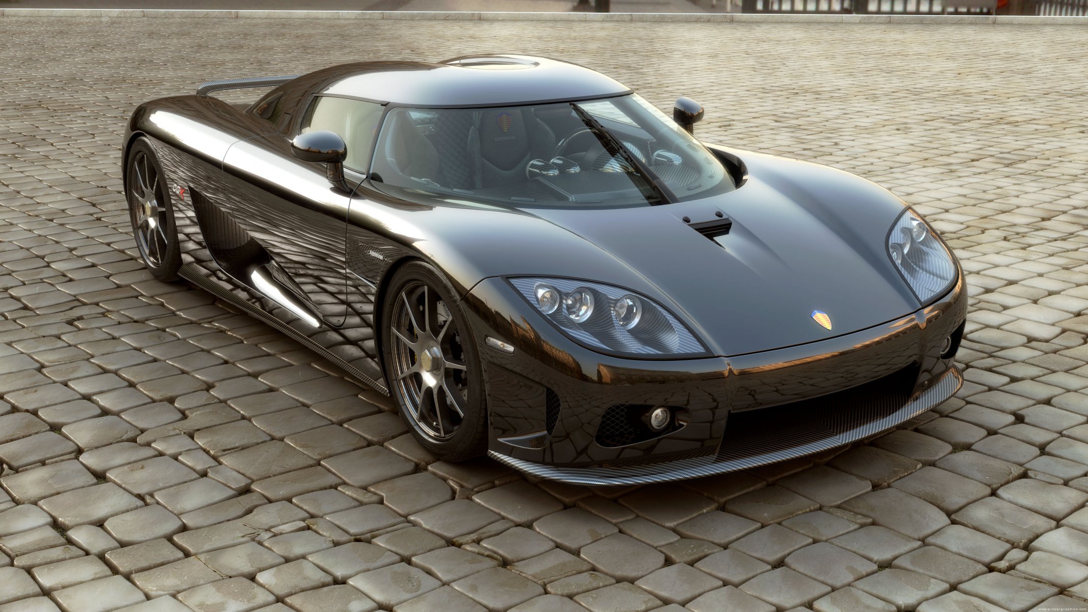 koenigsegg ccx supercar przód szkło