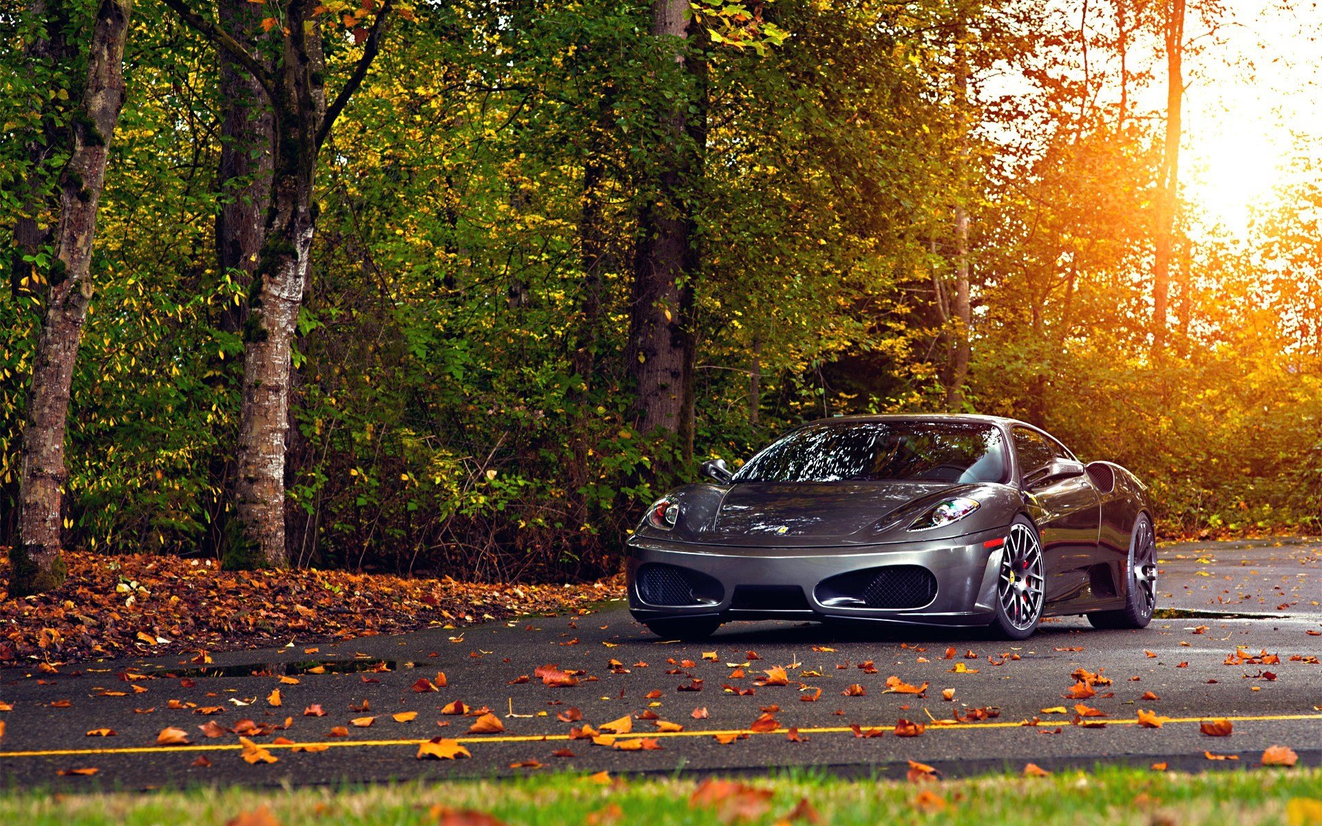 autumn road ferrari f430