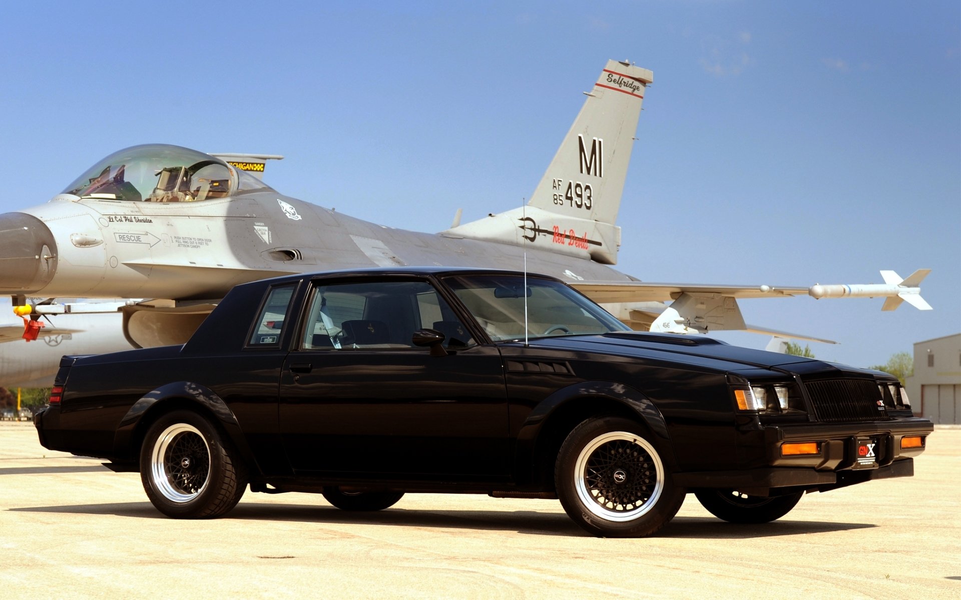 buick gnx grand national 1987 buick grand national front end airplane fighter sky