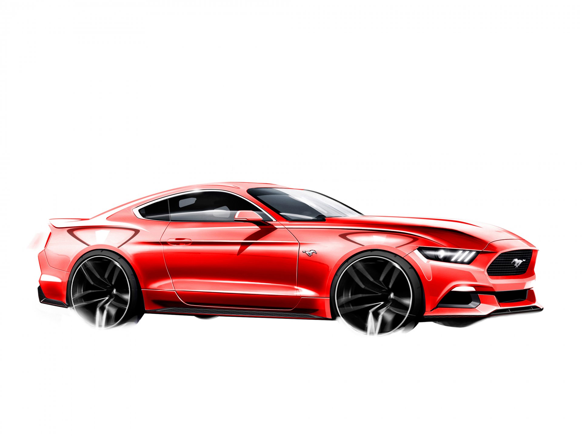 2015 ford mustang szkic