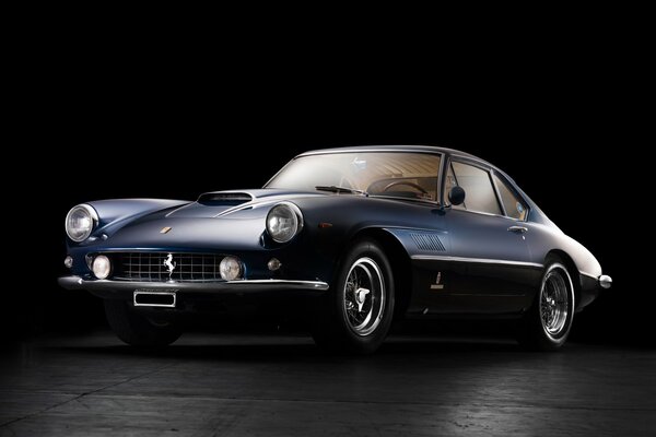 Old black Ferrari model