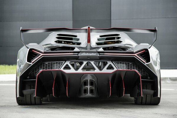 Aggressive Lamborghini Veneno sports car