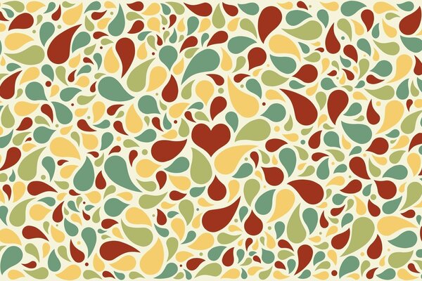 Colored petals wallpaper for the kitchen