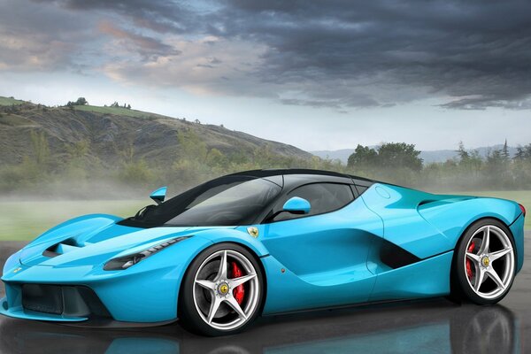 Ferrari hermoso color Tiffany