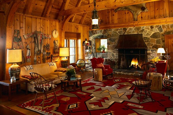 Very cozy and warm interior