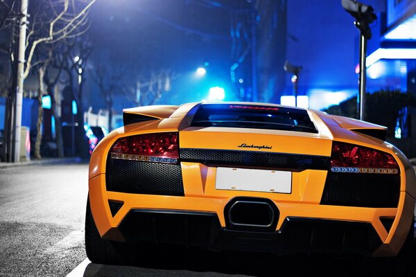 Lamborghini murcielago оранжевый ламборгини