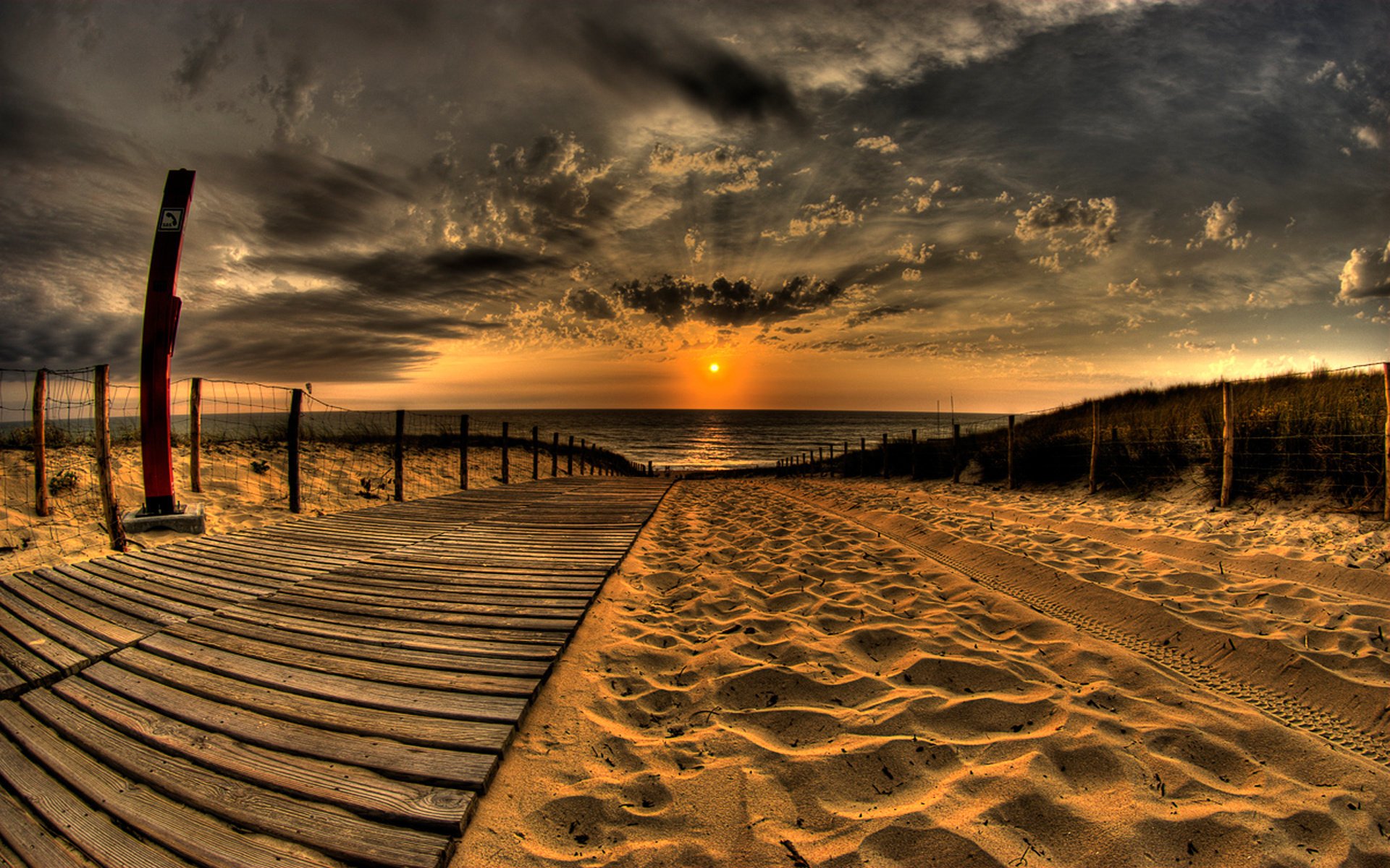 ucv nek the sky sunset water sand beach clouds the evening horizon track fence rays landscape nature the sun