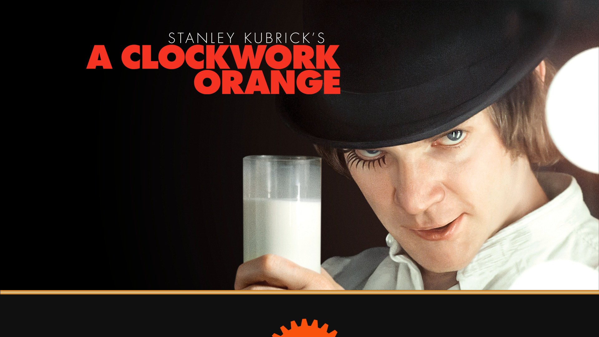 alex moloko bar korova naranja mecánica reloj naranja malcolm mcdowell stanley kubrick anthony burgess películas película vaso leche maquillaje letras sombrero héroe actor