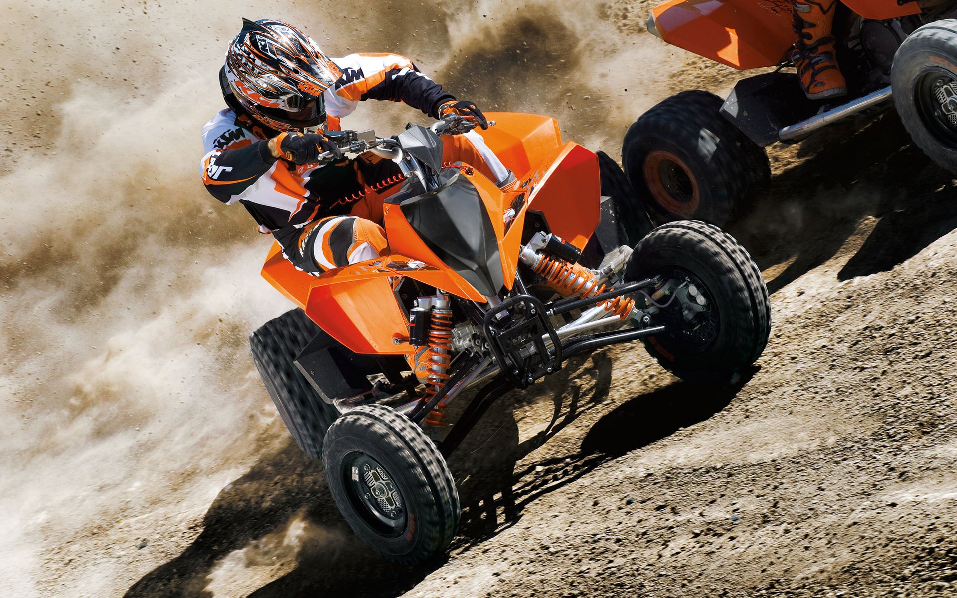 ktm 525 xc atv квадроцикл ready to race ктм пилот шлем гонки скорость оранжевый спортивные авто спорт авто мотоспорт мото мототранспорт