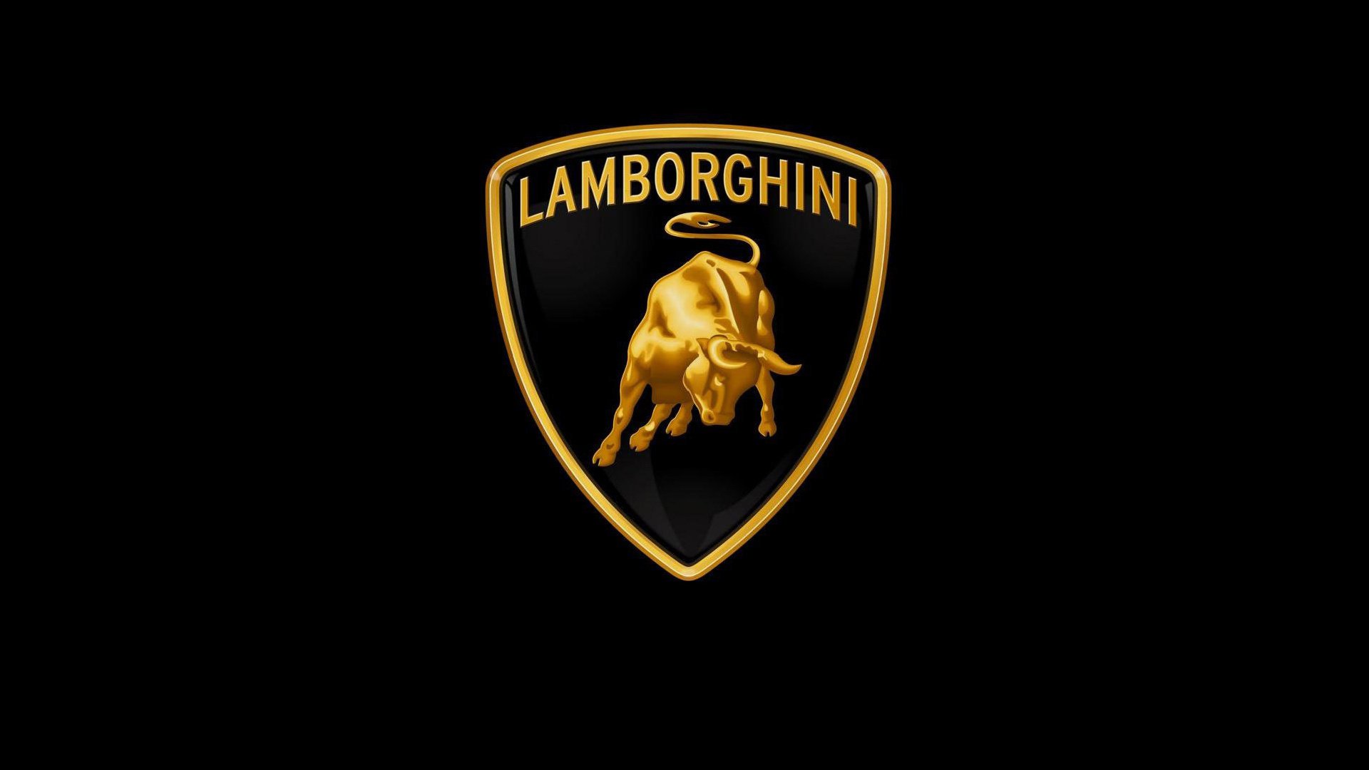 marque lamborghini fabricant minimalisme icône fond taureau emblème logo entreprise noir signe