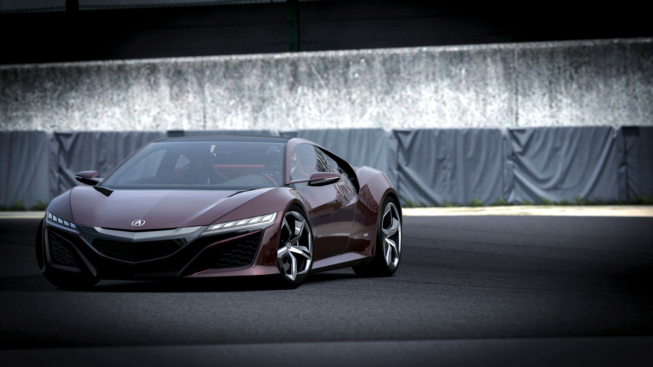 acura nsx pista gara