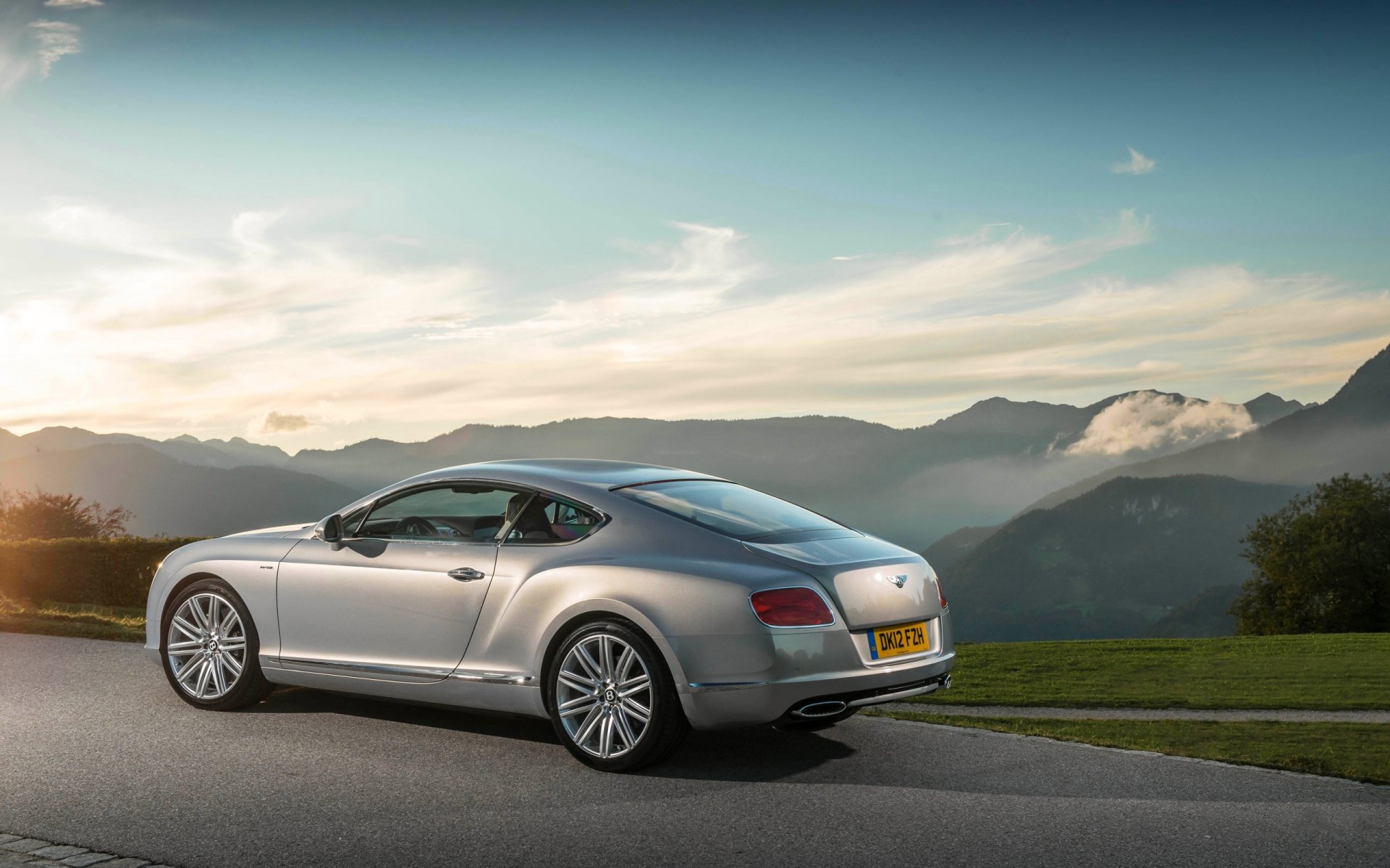 bentley continental gt kupe cielo grigio auto ruote auto bentley