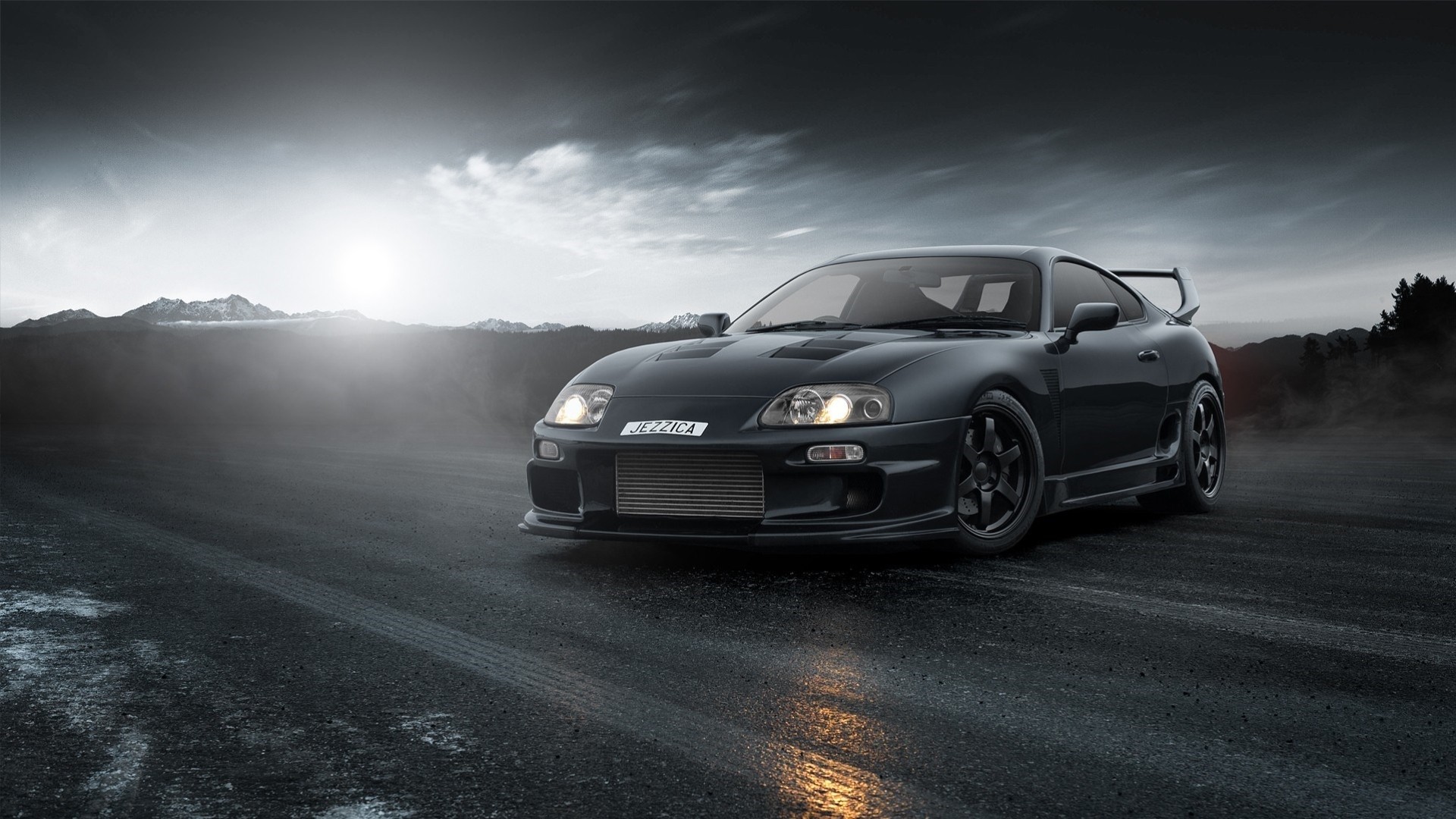 coche toyota supra ruedas