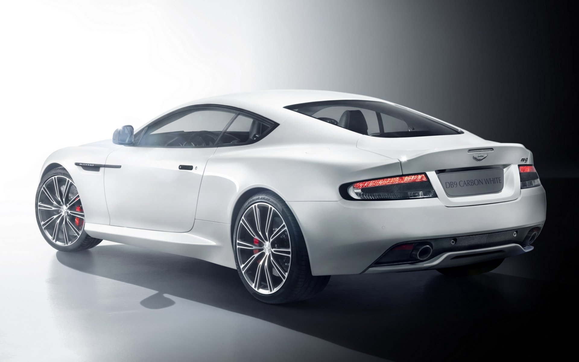 aston martin db9 carbon white aston martin db9 rear view