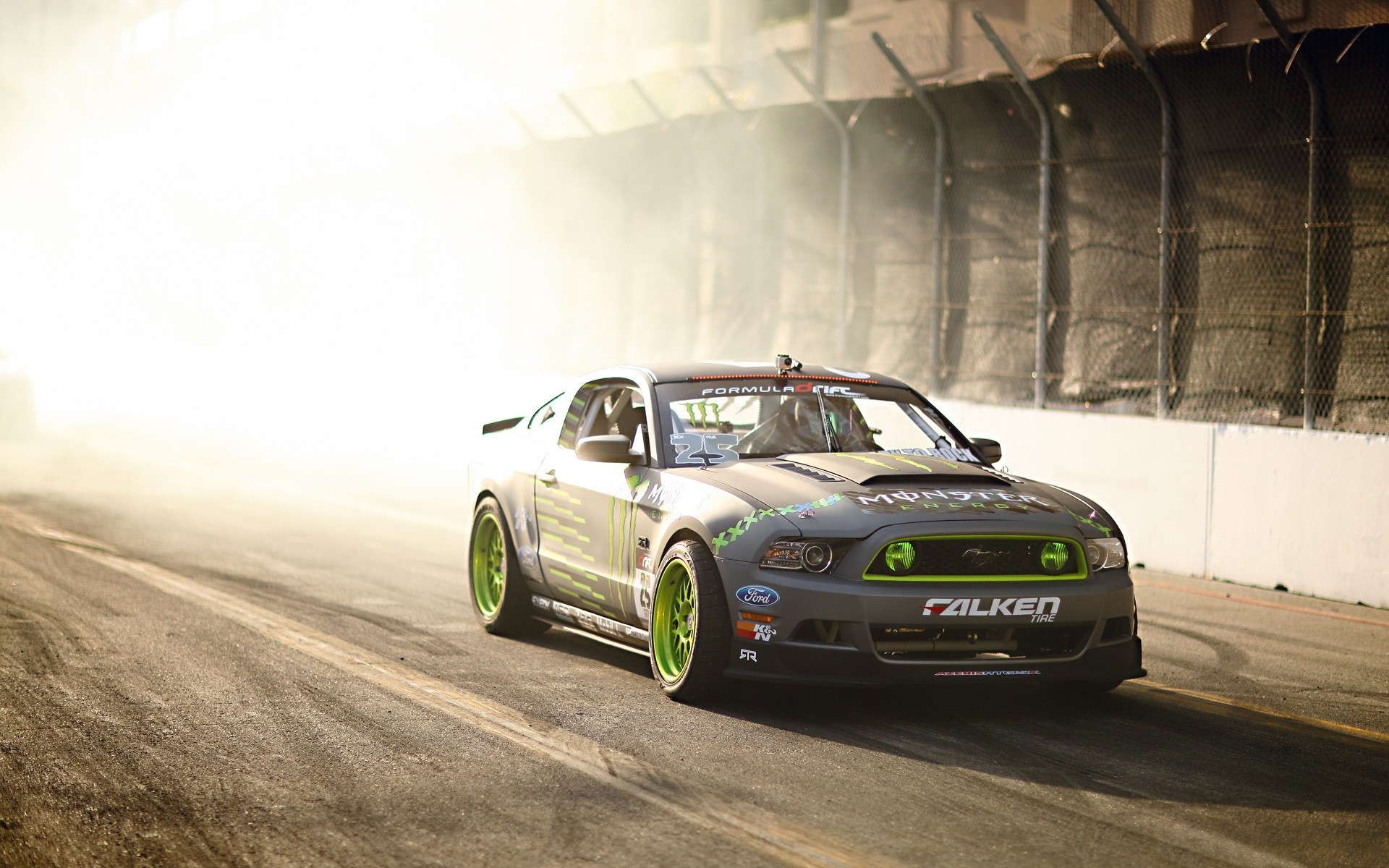 gt ford drift mustang tg-500 falken sports car team competition monster energy adjustment