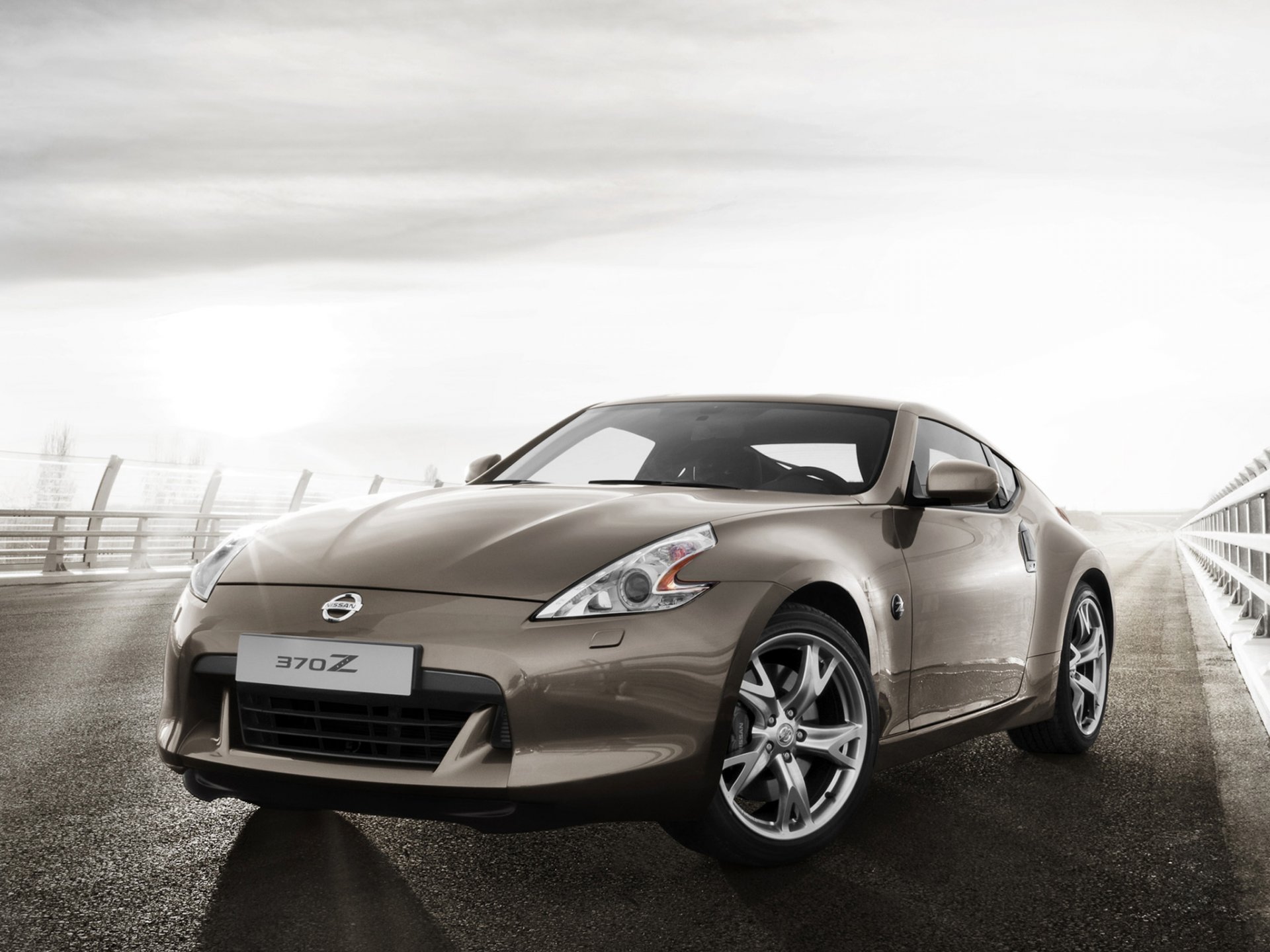 автомобиль машина ниссан коричневый дорога nissan 370z