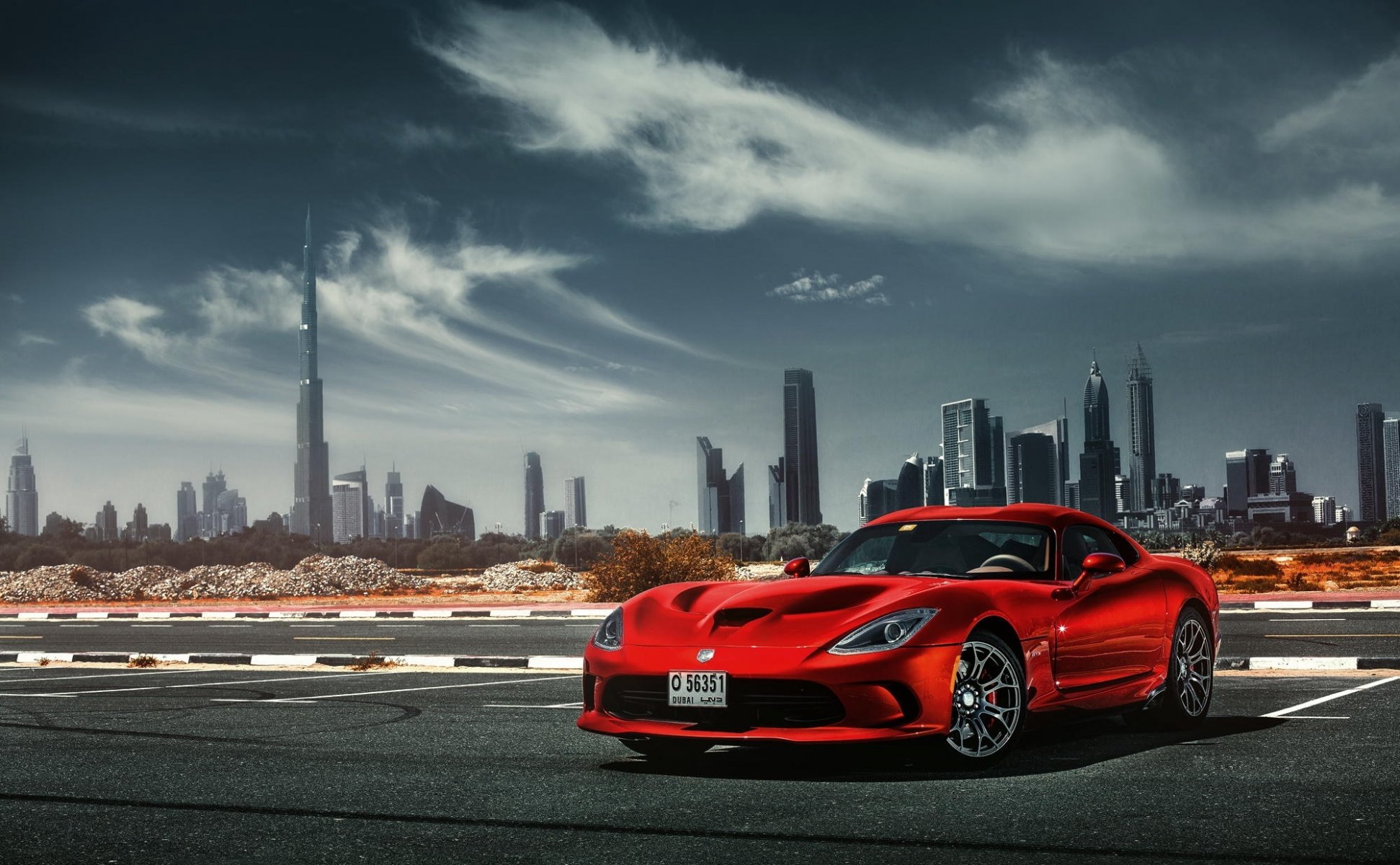 dodge viper srt sport car dubai