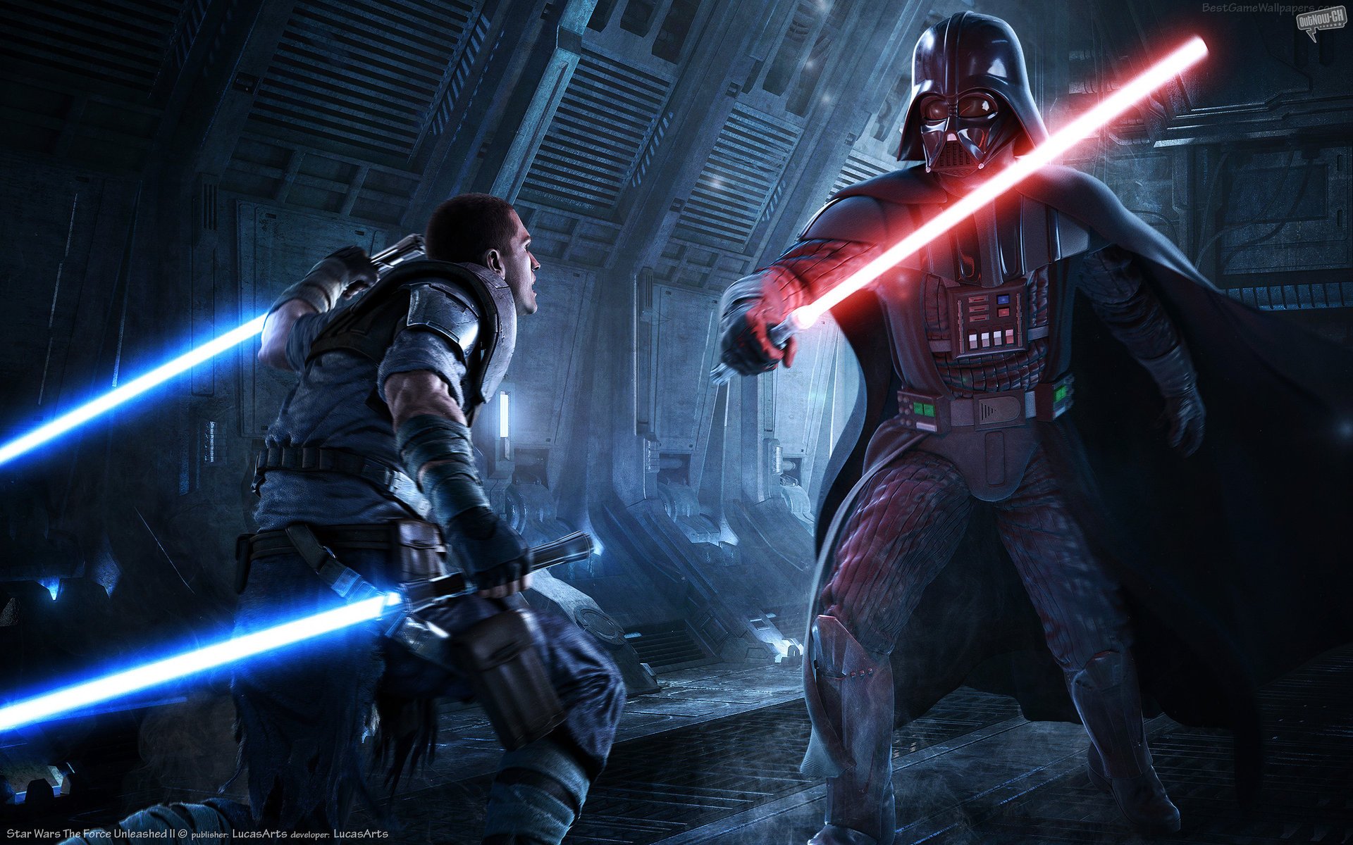 tar wars la force unleashed ii star wars la force débridée starkiller dark vador sabres laser lumière vive science-fiction films