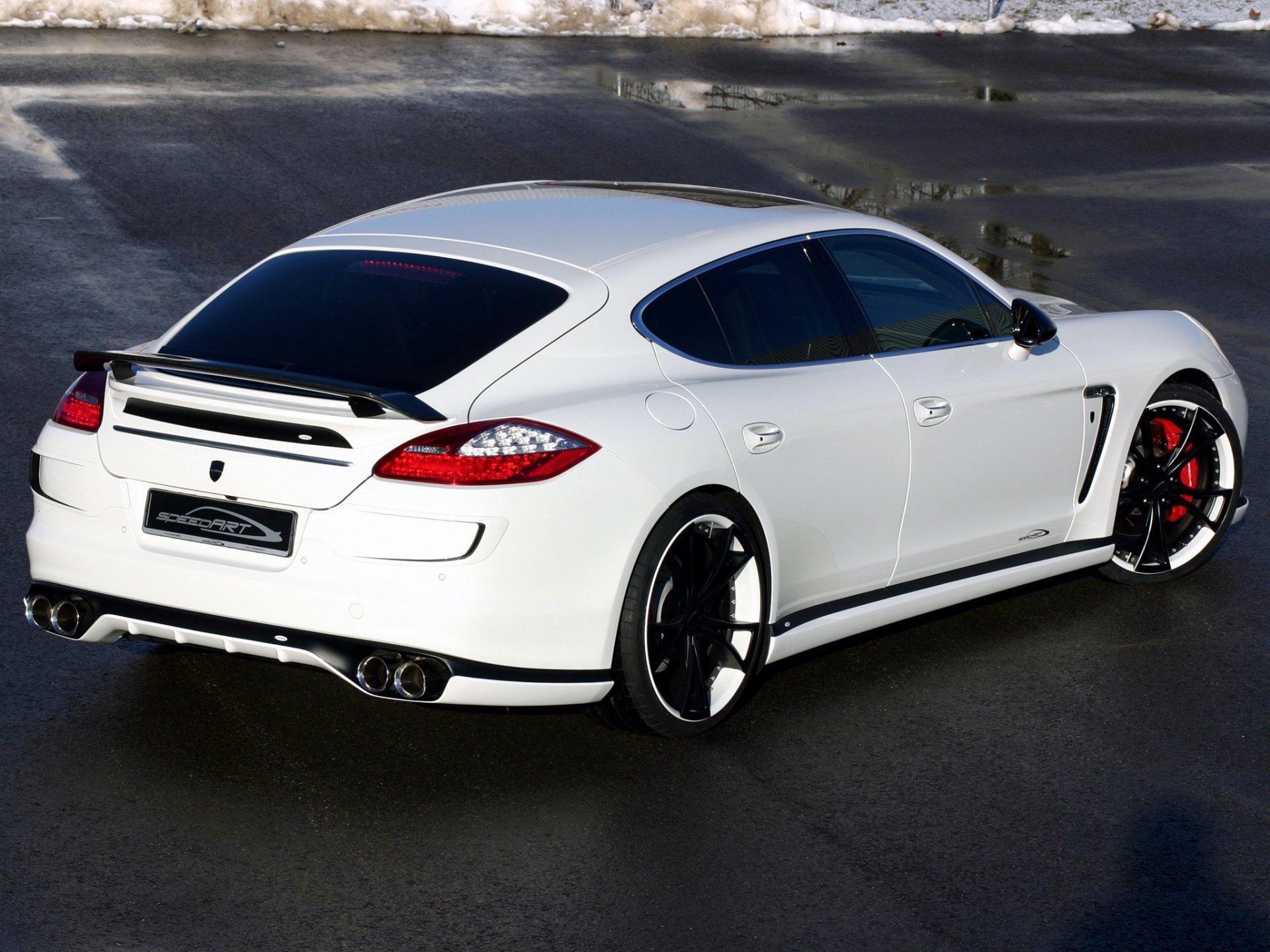 porsche panamera llantas coche ruedas blanco faros carretera