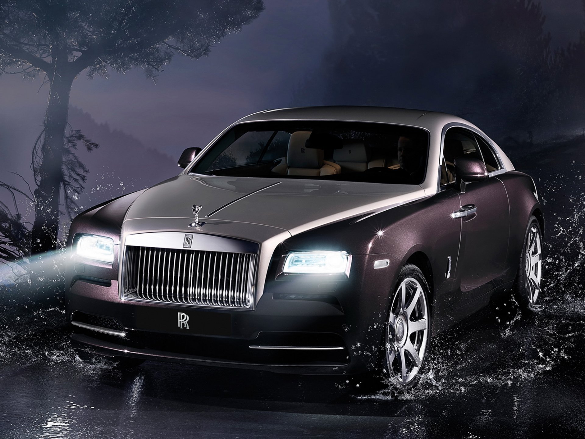 rolls-royce fantasma coche frente rolls-royce wright