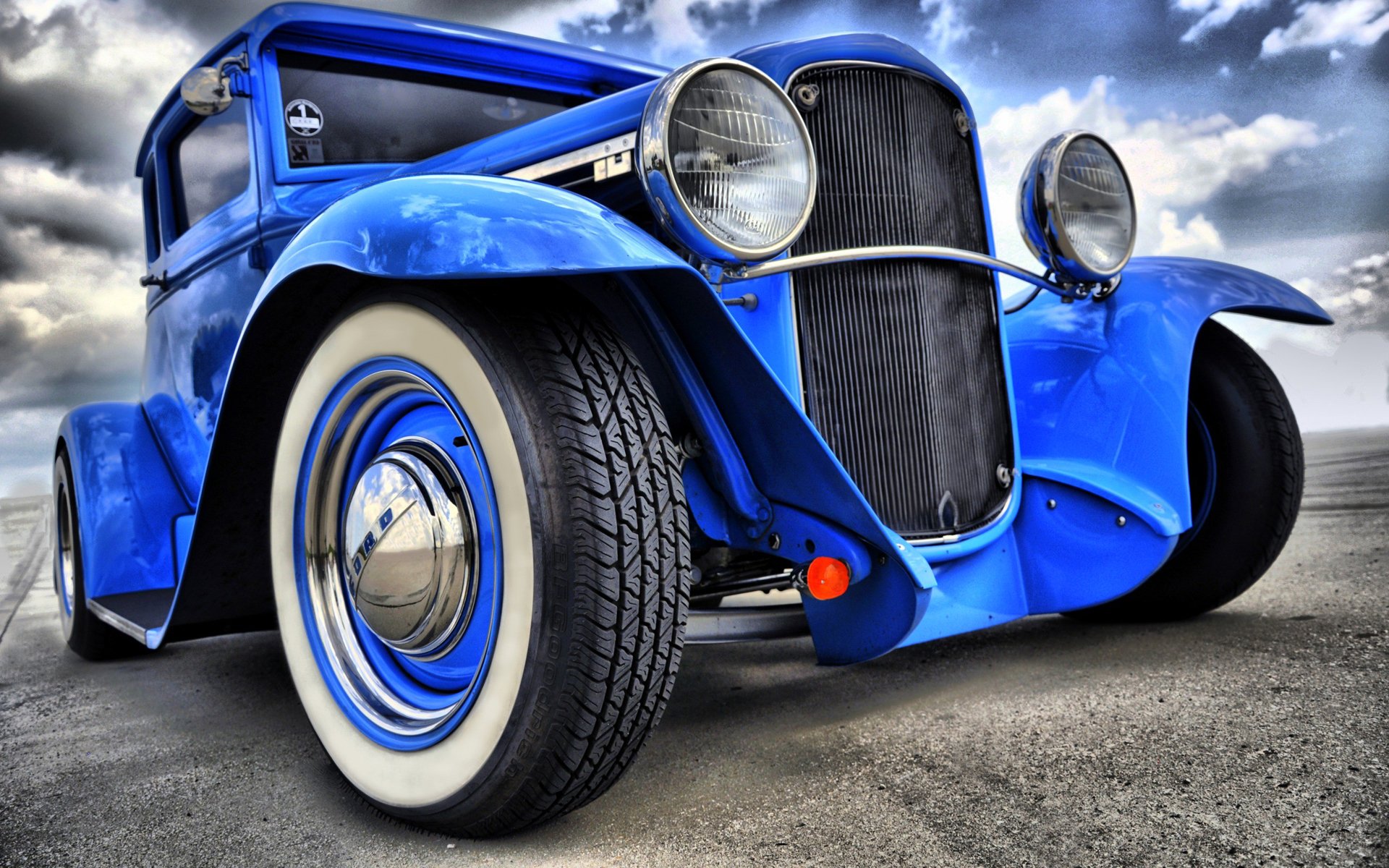 cielo nubes luces rueda hot rod