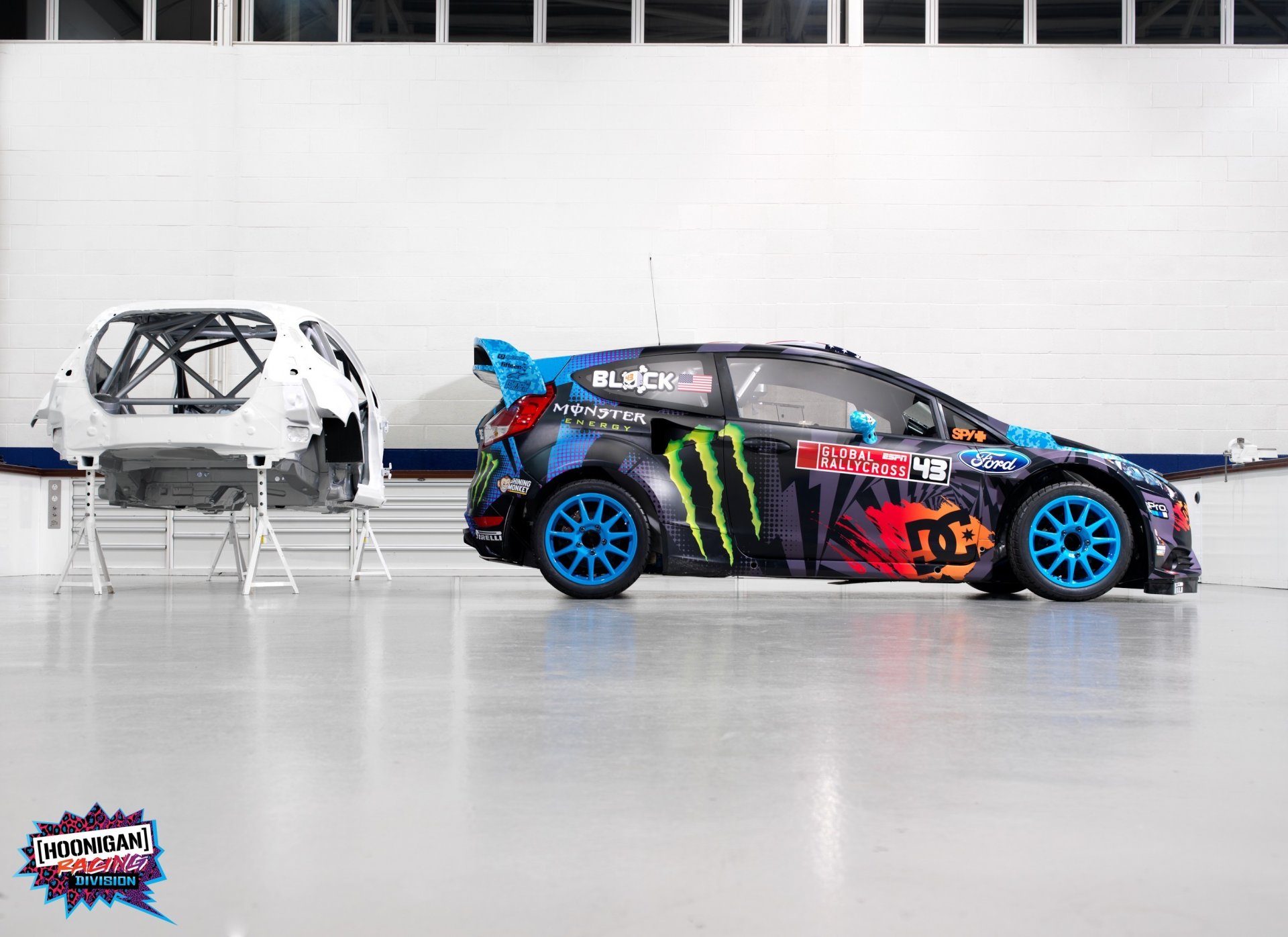 ford fiesta ken block hoonigan carrosserie rallye sport wrc