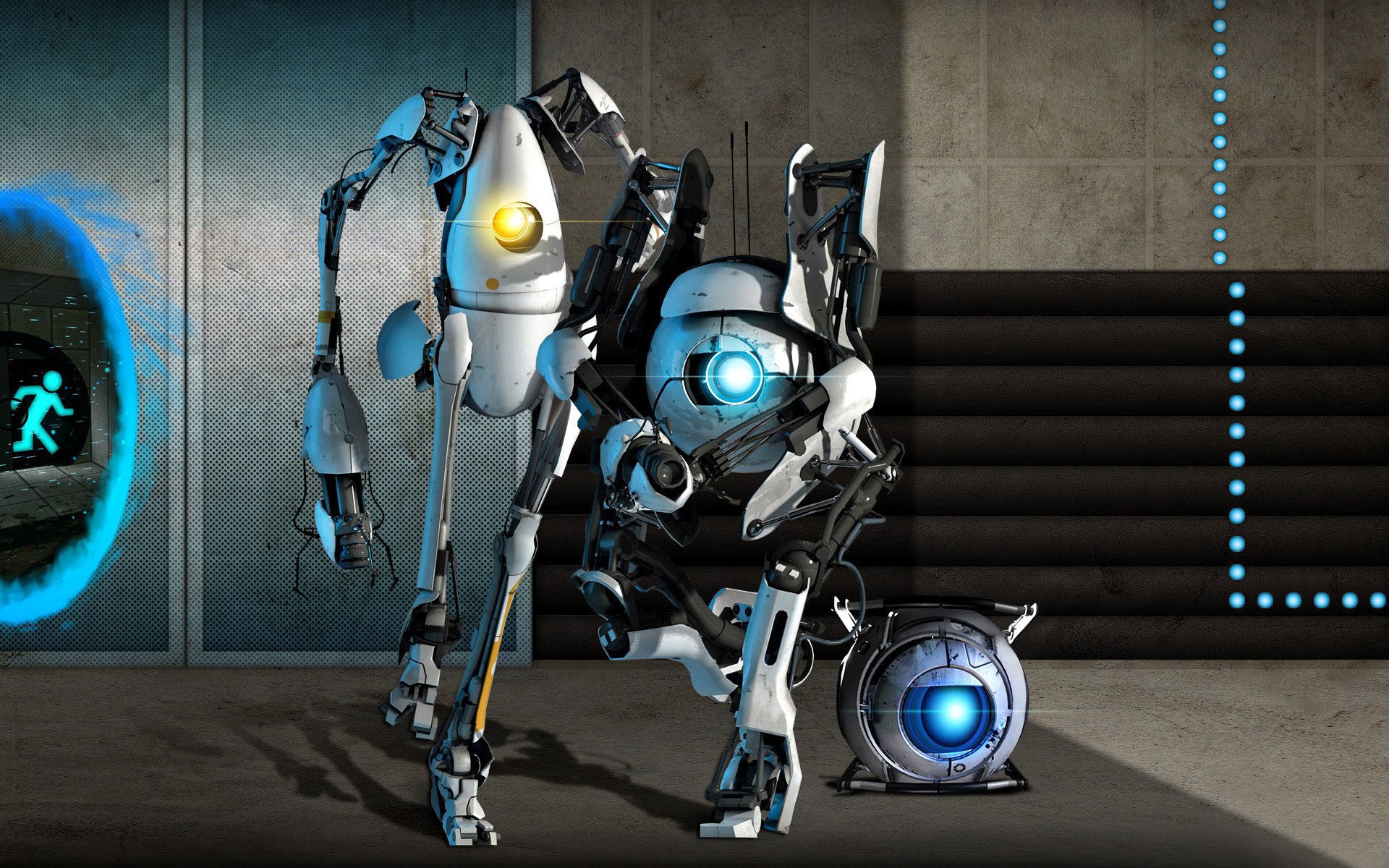 valve equipo portal 2 portal cyborgs androides hi-tech