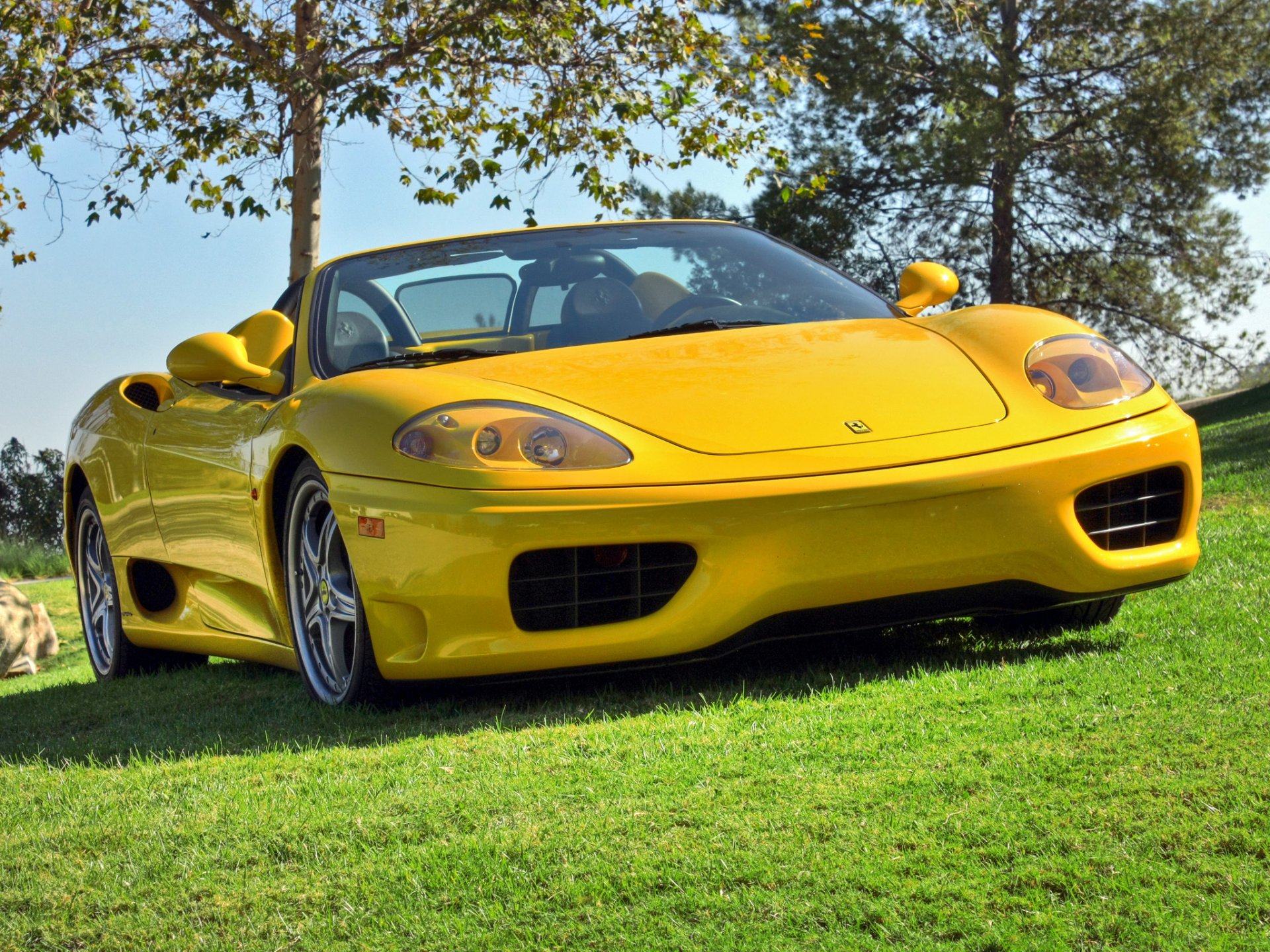 ferrari 360 pająk żółty ferrari spider kabriolet