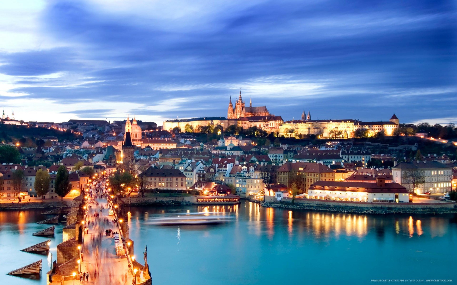 prague pont charles hradčany