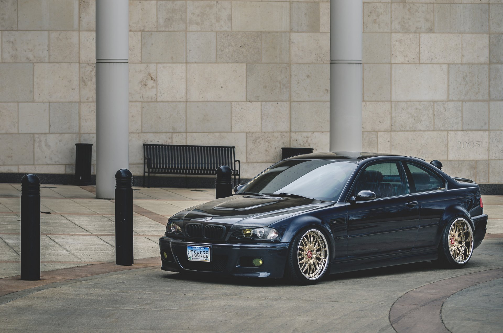 bmw m3 e46 schwarz position felgen tuning