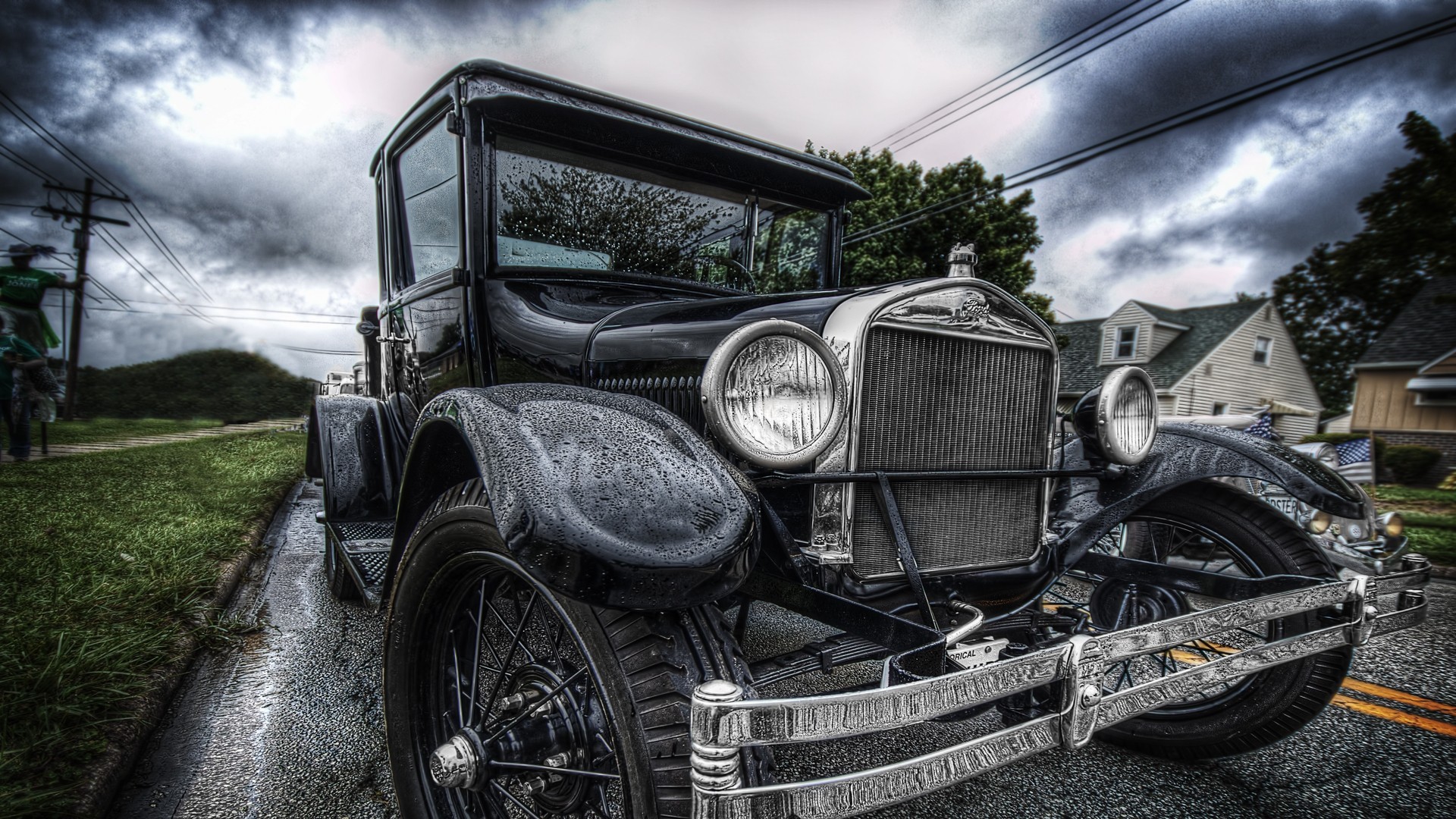 strada auto pioggia buggy