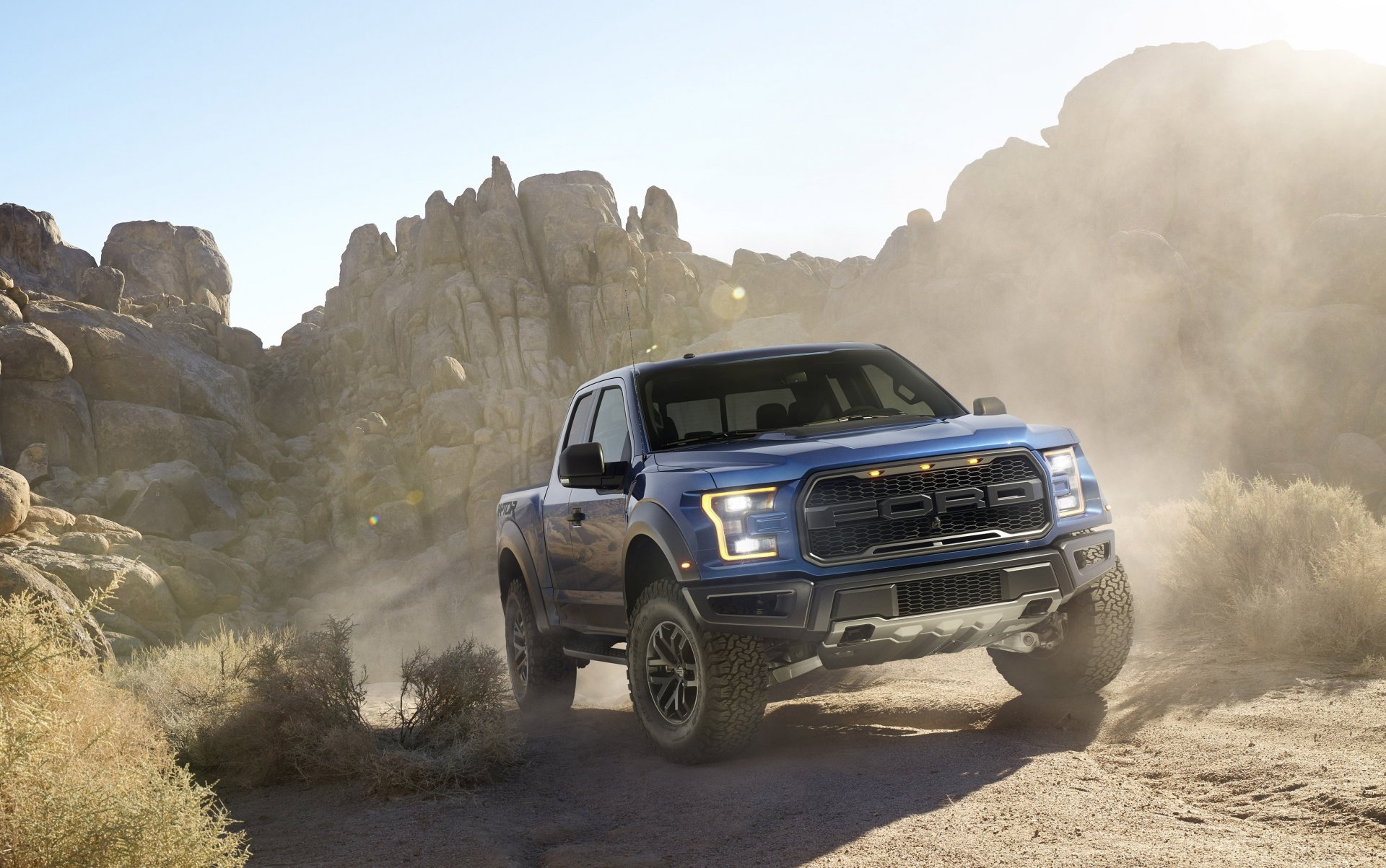 ford f-150 raptor raptor pickup vorfahre staub