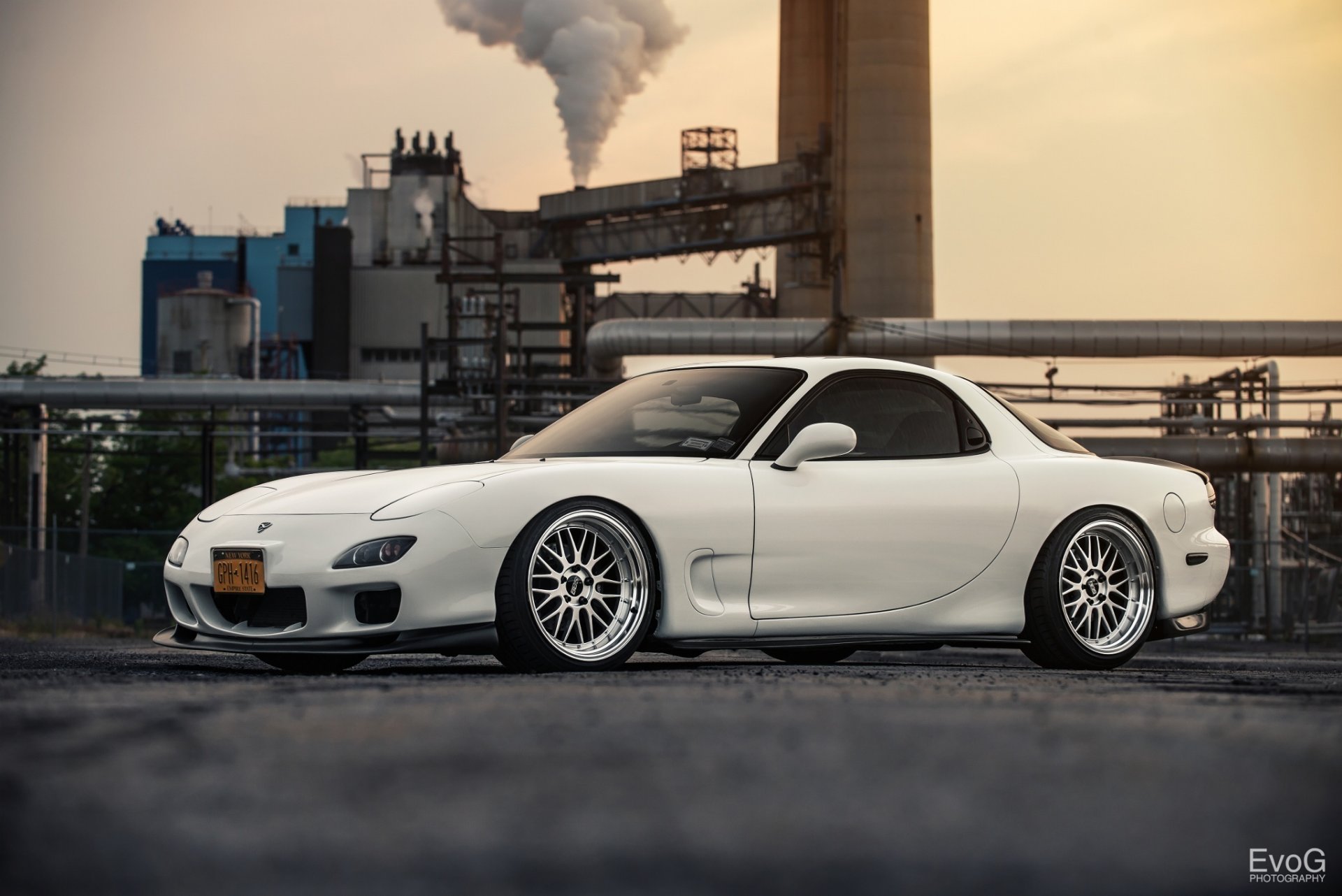 mazda rx-7 blanc photographie automobile evano gucciardo voitures japonaises