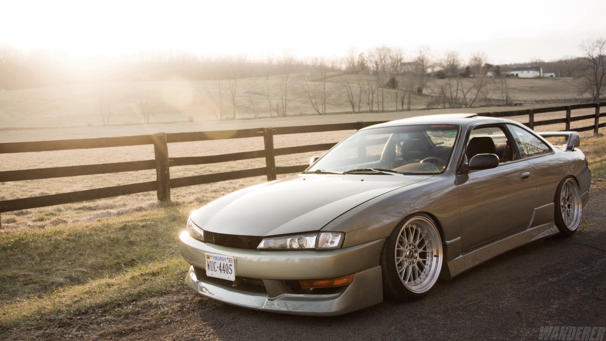 nissan silvia s14 tuning jdm auto nissan grau