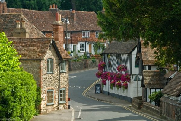 A narrow fishing rod in distant England