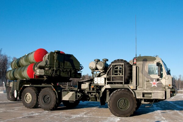 A military vehicle with the name triumph