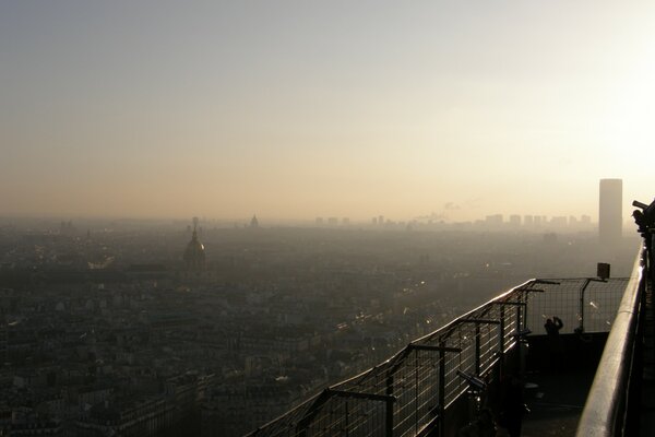 Вид Парижа с эйфелевой высоты