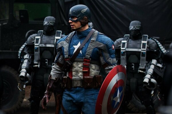 The masked hero from the movie Captain America