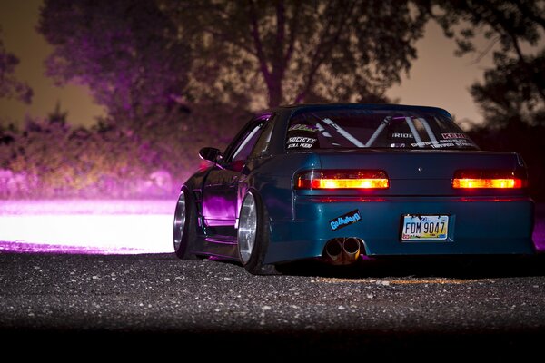 Nissan is beautiful in the night light