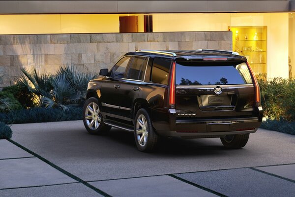 Cadillac Escalade SUV . Rear view