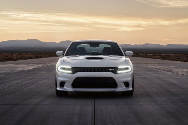 Laconic Hellcat car with a front view